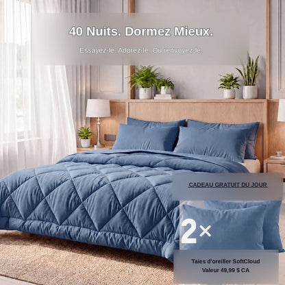 EasySleep® — La couette 2-en-1 à séchage rapide qui remplace la housse de couette